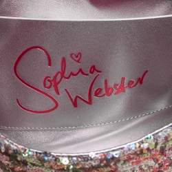 Sophia Webster Multicolor Sequin Flap Shoulder Bag