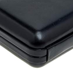 Sophia Webster Black Leather Vivi Butterfly Handle Box Clutch