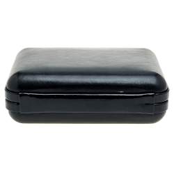 Sophia Webster Black Leather Vivi Butterfly Handle Box Clutch