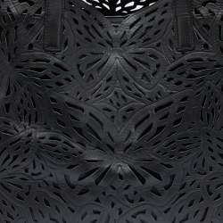 Sophia Webster Black Laser Cut Leather Liara Tote