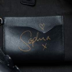 Sophia Webster Black Laser Cut Leather Liara Tote