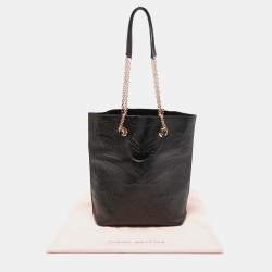 Sophia Webster Black Butterfly Embossed Leather Chain Tote