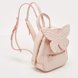 Sophia Webster Light Pink Leather Small Kiko Butterfly Backpack