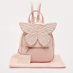 Sophia Webster Light Pink Leather Small Kiko Butterfly Backpack