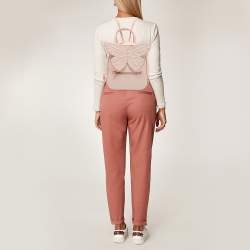 Sophia Webster Light Pink Leather Small Kiko Butterfly Backpack
