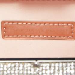 Sophia Webster Silver Crystal/Pearl Embellished Clara Box Clutch