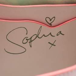 Sophia Webster Pink Leather Romy Drawstring Bucket Bag