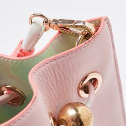 Sophia Webster Pink Leather Romy Drawstring Bucket Bag