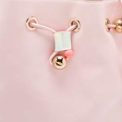Sophia Webster Pink Leather Romy Drawstring Bucket Bag