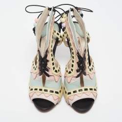 Sophia Webster Multicolor Leather Riko Lace Up Sandals Size 37