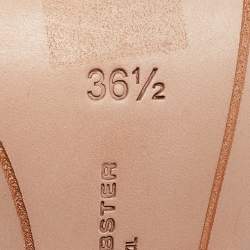 Pre Owned Sophia Webster Silver/Orange Leather Chiara Butterfly Sandals Size 36.5