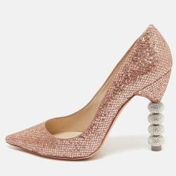 Sophia Webster Metallic Glitter Coco Crystal Pumps Size 41