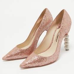 Sophia Webster Metallic Glitter Coco Crystal Pumps Size 41