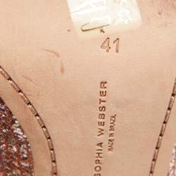 Sophia Webster Metallic Glitter Coco Crystal Pumps Size 41