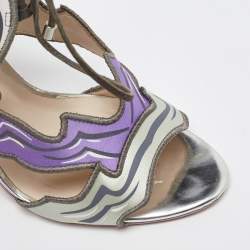 Sophia Webster Multicolor Satin Chiara Sandals Size 37