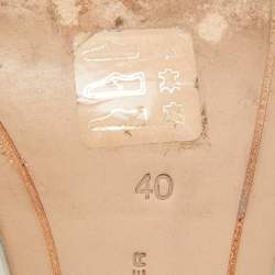 Pre Owned Sophia Webster Silver Faux Leather Butterfly Ankle Strap Sandals Size 40