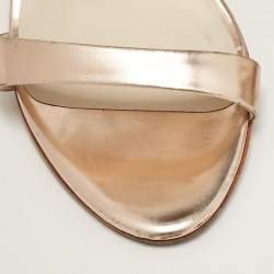 Pre Owned Sophia Webster Rose Gold Leather Chiara Sandals Size 36