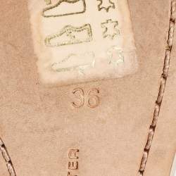 Pre Owned Sophia Webster Rose Gold Leather Chiara Sandals Size 36