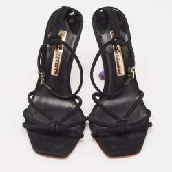 Sophia Webster Black Suede Flo Flamingo Sandals Size 37