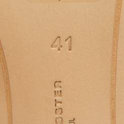 Sophia Webster Beige/White Leather Pointed Toe Mules Size 41