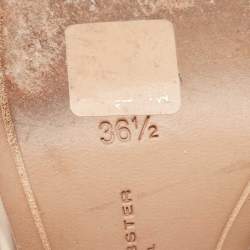 Sophia Webster Rose Gold Leather Crystal Embellished Heel Coco Pumps Size 36.5