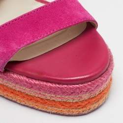 Sophia Webster Multicolor Suede Lucita Espadrille Sandals Size 37