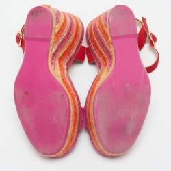 Sophia Webster Multicolor Suede Lucita Espadrille Sandals Size 37