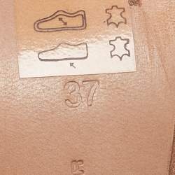 Pre Owned Sophia Webster Metallic Gold Leather Evangeline Ankle Strap Sandals Size 37