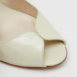 Sophia Webster White/Purple Leather Angelica Lunar Winged Peep Toe Pumps Size 40