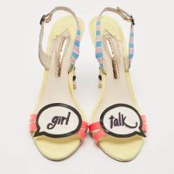 Sophia Webster Multicolor Leather And Patent Oprah Hot Stepper Sandals Size 39