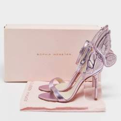 Sophia Webster Purple Patent Leather Chiara Butterfly Ankle Strap Sandals Size 35