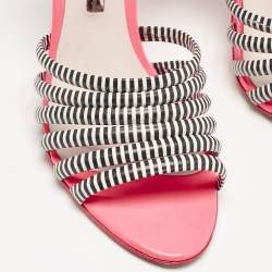 Sophia Webster Multicolour Glitter Leather Ankle Strap Sandals Size 40