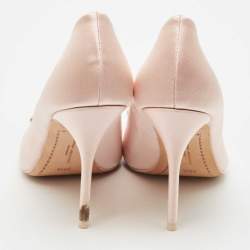 Pre Owned Sophia Webster Light Pink Satin Lilico Pumps Size 39.5