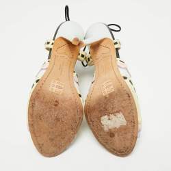 Pre Owned Sophia Webster Multicolor Leather Riko Cut Out Sandals Size 39