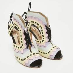 Pre Owned Sophia Webster Multicolor Leather Riko Cut Out Sandals Size 39