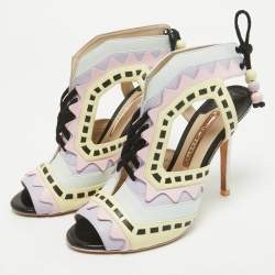 Pre Owned Sophia Webster Multicolor Leather Riko Cut Out Sandals Size 39
