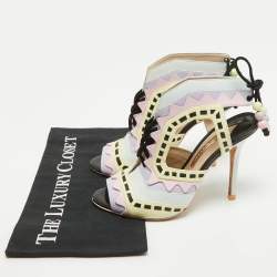 Pre Owned Sophia Webster Multicolor Leather Riko Cut Out Sandals Size 39