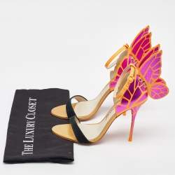 Pre Owned Sophia Webster Multicolor Leather Chiara Ankle Strap Sandals Size 37.5