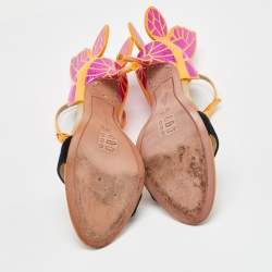 Pre Owned Sophia Webster Multicolor Leather Chiara Ankle Strap Sandals Size 37.5