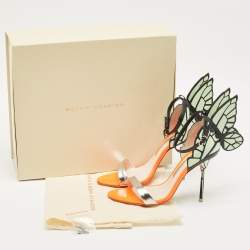 Pre Owned Sophia Webster Multicolor Leather Evangeline Ankle Strap Sandals Size 36.5