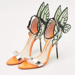 Pre Owned Sophia Webster Multicolor Leather Evangeline Ankle Strap Sandals Size 36.5