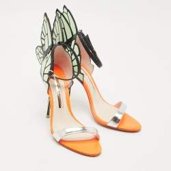 Pre Owned Sophia Webster Multicolor Leather Evangeline Ankle Strap Sandals Size 36.5