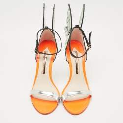 Pre Owned Sophia Webster Multicolor Leather Evangeline Ankle Strap Sandals Size 36.5