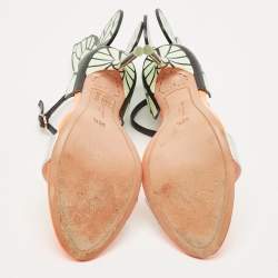 Pre Owned Sophia Webster Multicolor Leather Evangeline Ankle Strap Sandals Size 36.5