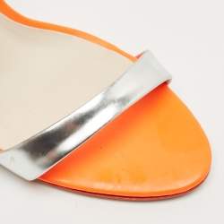 Pre Owned Sophia Webster Multicolor Leather Evangeline Ankle Strap Sandals Size 36.5