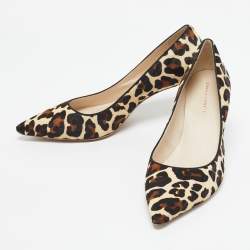 Pre Owned Sophia Webster Beige/Brown Calf Hair Rio Pumps Size 40