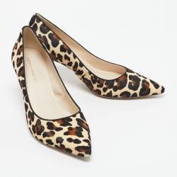 Pre Owned Sophia Webster Beige/Brown Calf Hair Rio Pumps Size 40