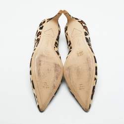 Pre Owned Sophia Webster Beige/Brown Calf Hair Rio Pumps Size 40