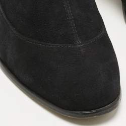 Pre Owned Sophia Webster Black Suede Felicity Mid Ankle Length Boots Size 40