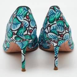 Pre Owned Sophia Webster For J.Crew Multicolour Printed Fabric Pointed Toe Pumps Size 38